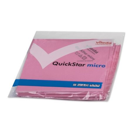 Салфетка микроволоконная VILEDA "МикронКвик", КОМПЛЕКТ 5 шт., микроволокно, красные, 38х40 см, 152110 Салфетка микроволоконная VILEDA "МикронКвик", КОМПЛЕКТ 5 шт., микроволокно, красные, 38х40 см, 152110