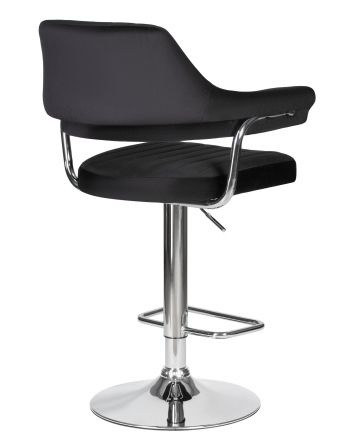 Стул барный DOBRIN CHARLY, черный велюр (MJ9-101)
