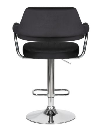 Стул барный DOBRIN CHARLY, черный велюр (MJ9-101)