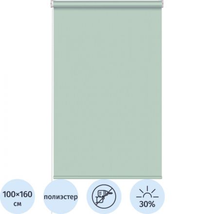 Рулонная штора Комус Мебель Stars - W1985 V704, 100х160 мятный Рулонная штора Комус Мебель Stars - W1985 V704, 100х160 мятный