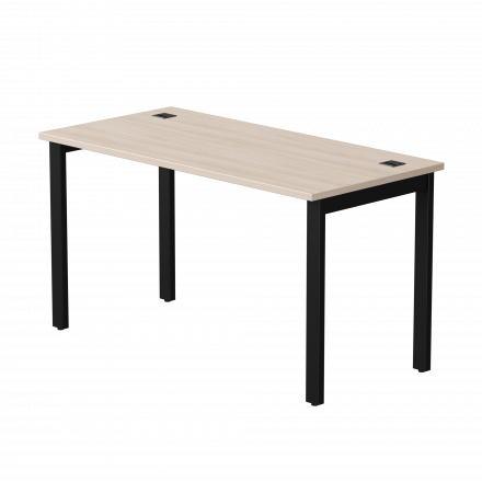 Стол прямой Everprof EVO на металлокаркасе 1380х670х755 мм Дуб Соната/Черный