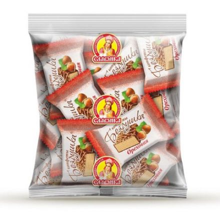 Конфеты вафельные СЛАВЯНКА "Боярушка" ореховая 1000 г, ш/к 46211, 70093 Конфеты вафельные СЛАВЯНКА "Боярушка" ореховая 1000 г, ш/к 46211, 70093