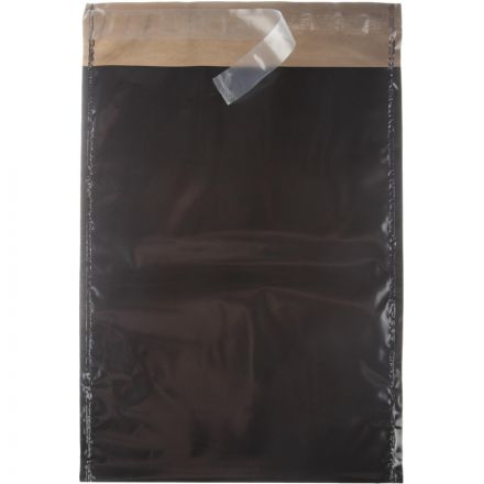 Курьер-пакет ПВД без печати, без КСД,черный, 165x240+40,45 мкм, 250 шт/уп