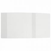 Обложка ПВХ для учебников младших классов МАЛОГО ФОРМАТА, ПЛОТНАЯ, 100 мкм, 220x460 мм, прозрачная, ПИФАГОР, 229312