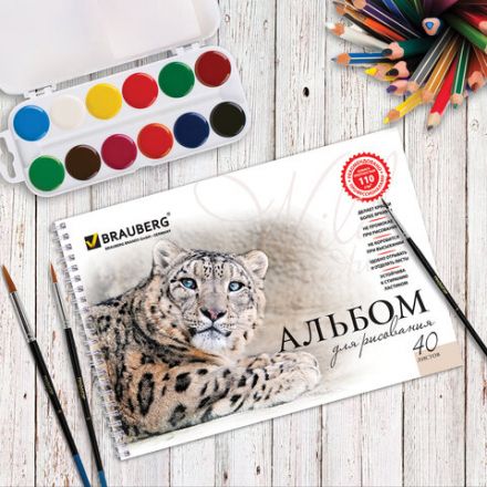 Альбом для рисования, А4, 40 листов, гребень, обложка картон, BRAUBERG, 205х290 мм, "Благородные кошки" (2 вида), 102831 Альбом для рисования, А4, 40 листов, гребень, обложка картон, BRAUBERG, 205х290 мм, "Благородные кошки" (2 вида), 102831