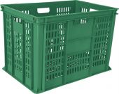 Ящик 600х400х410 перфорированный зеленый Ящик 600х400х410 перфорированный зеленый