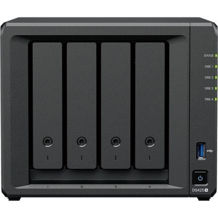 Сетевое хранилище Synology DS425+ 4x2.5/3.5 SATA/Celeron J4125/2GB DDR4