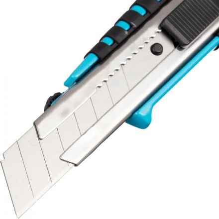 Нож универсальный TOPFORT 22 мм алюминиевый мет направл