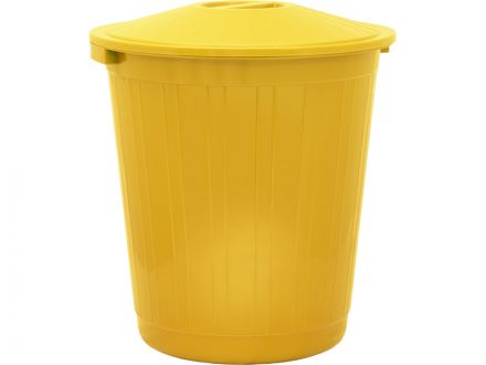 Бак с крышкой (80 л) желтый