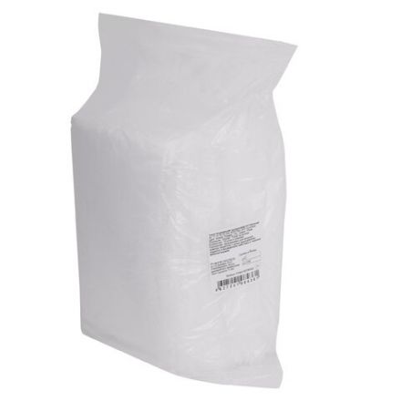 Халат одноразовый белый на кнопках КОМПЛЕКТ 10 шт., XXL, 56-58 размер, 110 см, рукав на резинке, 20 г/м2, СНАБЛАЙН