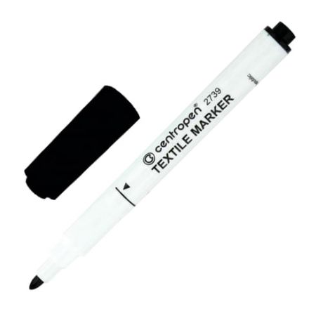 Маркер для ткани ЧЕРНЫЙ CENTROPEN "Textile Marker", круглый наконечник, 1,8 мм, 2739, 5 2739 9212 Маркер для ткани ЧЕРНЫЙ CENTROPEN "Textile Marker", круглый наконечник, 1,8 мм, 2739, 5 2739 9212