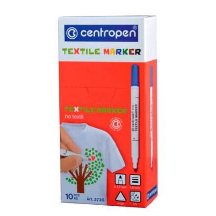 Маркер для ткани ЧЕРНЫЙ CENTROPEN "Textile Marker", круглый наконечник, 1,8 мм, 2739, 5 2739 9212 Маркер для ткани ЧЕРНЫЙ CENTROPEN "Textile Marker", круглый наконечник, 1,8 мм, 2739, 5 2739 9212