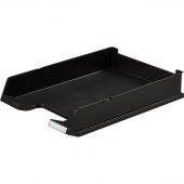 Лоток для бумаг HAN горизонтальный с индексным окном матовый черный