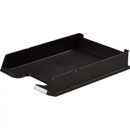 Лоток для бумаг HAN горизонтальный с индексным окном матовый черный