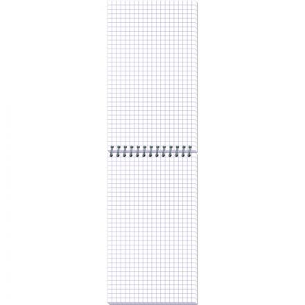 Блокнот Attache Plastic А6+ 80 листов синий в клетку на спирали (101х170 мм)