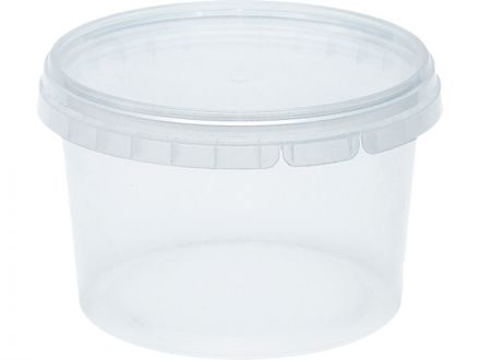 Контейнер п/п 0,5л. круглый, d118мм, с прозрачной крышкой цв. прозрачный