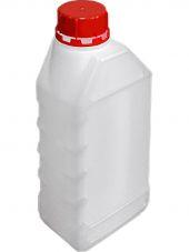 Бутыль 1л. прямоугольная, с пробкой  натуральный