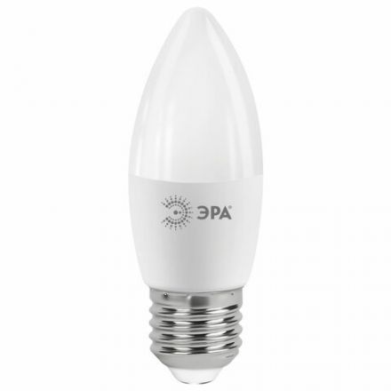 Лампа светодиодная ЭРА STD, 11 (100) Вт, цоколь E27, свеча, холодный белый свет, 35000 ч., LED B35-11W-860-E27, Б0032985