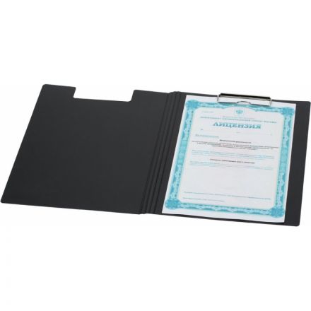 Папка-планшет Attache A4 пластиковая черная с крышкой Папка-планшет Attache A4 пластиковая черная с крышкой