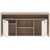 Тумба TORR LUX/Z с фригобаром TLTF-3D 1640х550х800, Дуб Каньон/Латте