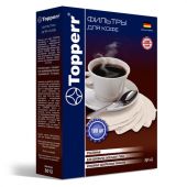 Фильтр TOPPERR №4 для кофеварок, бумажный, отбеленный, 100 штук, 3012 Фильтр TOPPERR №4 для кофеварок, бумажный, отбеленный, 100 штук, 3012
