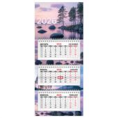Календарь квартальный 2026 г., 3 блока, 3 гребня, бегунок, мелованная бумага, BRAUBERG EXTRA MINI, "Озеро", 116839 Календарь квартальный 2026 г., 3 блока, 3 гребня, бегунок, мелованная бумага, BRAUBERG EXTRA MINI, "Озеро", 116839