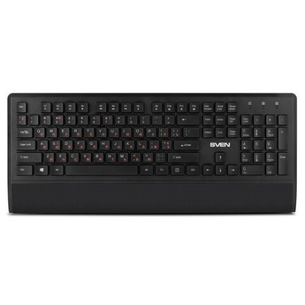 Набор беспроводной SVEN KB-C3800W, клавиатура, мышь 5 кнопок + 1 колесо-кнопка, коврик, SV-017293