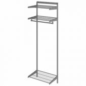 Гардеробная система BASIC G60, 2050х640х450 мм, 3 полки, 1 штанга, графит, S70299913515 Гардеробная система BASIC G60, 2050х640х450 мм, 3 полки, 1 штанга, графит, S70299913515