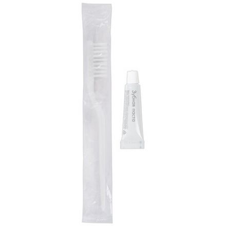 Зубной набор КОМПЛЕКТ 200 шт., HOTEL (зубная щётка + зубная паста 5 г), картон, 4634