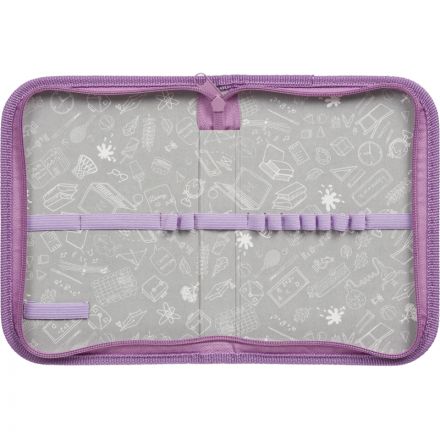 Пенал КОМУС Три богатыря  Любава, 1отд., ткань ,190x130 мм