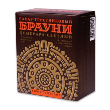 Сахар прессованный тростниковый БРАУНИ "Демерара Голд", 0,5 кг (98 кусочков, размер 15х16х21 мм)