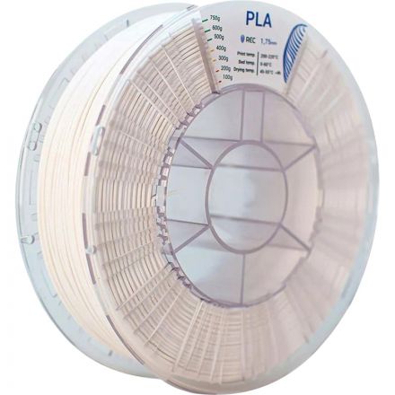 Катушка PLA пластик REC 1.75мм белый