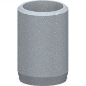 Урна У-30 со вкладышем серая (410x410x600) СПБ