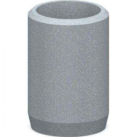 Урна У-30 со вкладышем серая (410x410x600) СПБ