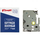 Картридж Комус TZE-121(Brother TZE-121 черный на прозрачном ,9мм/8м)