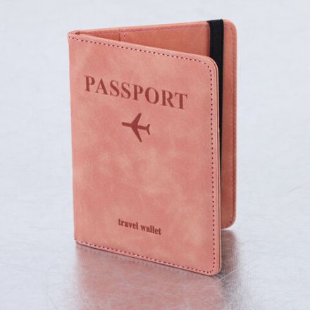 Обложка для паспорта и документов с защитой от считывания, 9 карманов, резинка, экокожа, розовая, BRAUBERG, 238750