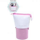 Пенал-стакан 1 отделение, 170*75 Berlingo "Pink case", вельвет, экокожа Пенал-стакан 1 отделение, 170*75 Berlingo "Pink case", вельвет, экокожа