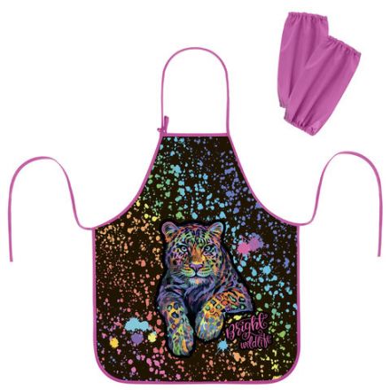Фартук с нарукавниками для уроков труда ЮНЛАНДИЯ, регулировка по росту, 46х54 см, "Bright wildlife", 273764 Фартук с нарукавниками для уроков труда ЮНЛАНДИЯ, регулировка по росту, 46х54 см, "Bright wildlife", 273764