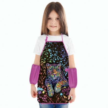 Фартук с нарукавниками для уроков труда ЮНЛАНДИЯ, регулировка по росту, 46х54 см, "Bright wildlife", 273764 Фартук с нарукавниками для уроков труда ЮНЛАНДИЯ, регулировка по росту, 46х54 см, "Bright wildlife", 273764
