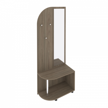 Light Вешалка с багажницей и зеркалом С-ВБЗ-80 Вяз 800*400*2050 Light Вешалка с багажницей и зеркалом С-ВБЗ-80 Вяз 800*400*2050