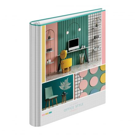 Тетрадь на кольцах А5, 120л., 7БЦ, ArtSpace "Офис. Office style", глянцевая ламинация Тетрадь на кольцах А5, 120л., 7БЦ, ArtSpace "Офис. Office style", глянцевая ламинация