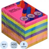 Стикеры Attache Economy с клеев.краем 38x51 мм, 400 лист, 8 неоновых цв Стикеры Attache Economy с клеев.краем 38x51 мм, 400 лист, 8 неоновых цв