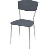 Стул РС01.00.23 разборный РС23-503П-05;искожа сераяCN 503П; каркас металлик