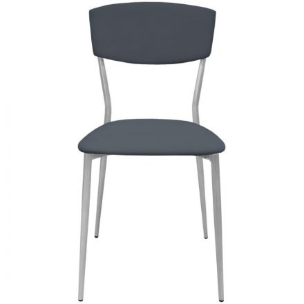 Стул РС01.00.23 разборный РС23-503П-05;искожа сераяCN 503П; каркас металлик