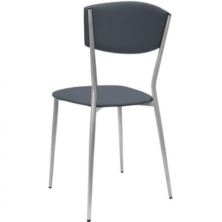 Стул РС01.00.23 разборный РС23-503П-05;искожа сераяCN 503П; каркас металлик