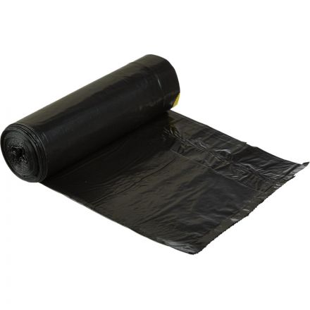 Мешки для мусора ПВД 60л 25мкм 10шт/рул черн 60х68см, Стандарт, с завязк