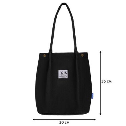 Сумка шоппер BRAUBERG MOMENTS, вельвет, 35х30 см, черный, 271905 Сумка шоппер BRAUBERG MOMENTS, вельвет, 35х30 см, черный, 271905