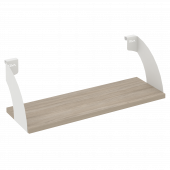 Навесные полки. Кронштейны+ЛДСП полка 600мм MAN-41-6 Дуб аттик/Белый металл 600*220*200 Навесные полки. Кронштейны+ЛДСП полка 600мм MAN-41-6 Дуб аттик/Белый металл 600*220*200