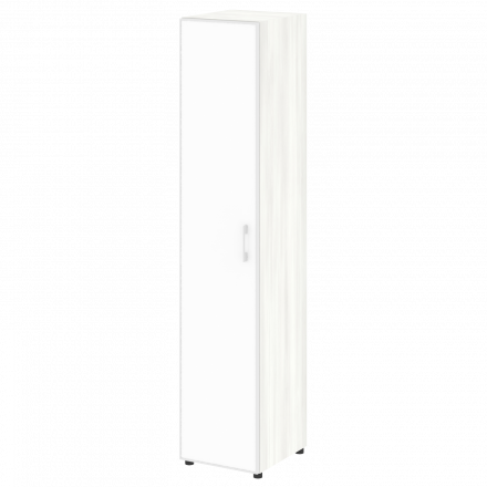 Yalta Шкаф узкий LT.SU-1.10 R (L) white Снежная патина/Стекло white 400*450*1987