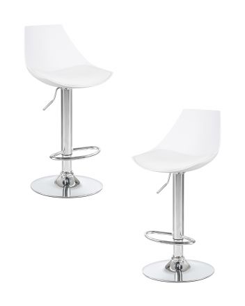 Набор 2 шт Стул барный DOBRIN ROCKY, белый
